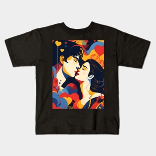 Discover True Romance: Art, Creativity and Connections for Valentine's Day and Lovers' Day Kids T-Shirt